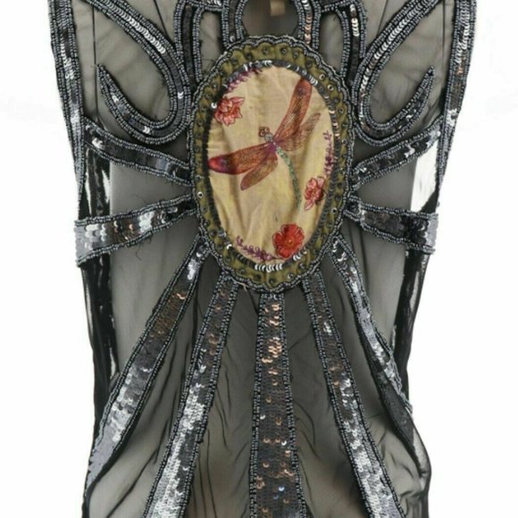 Sheryl Crow Beaded Hero Vests Black - Picture 3 of 12